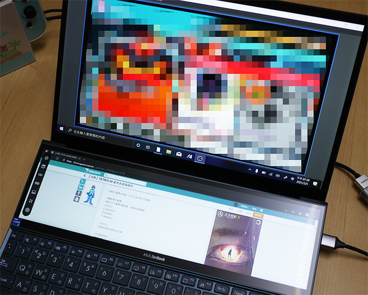 無限視野之ZenBook Duo UX482EA體驗（貳）：打打Switch看股票