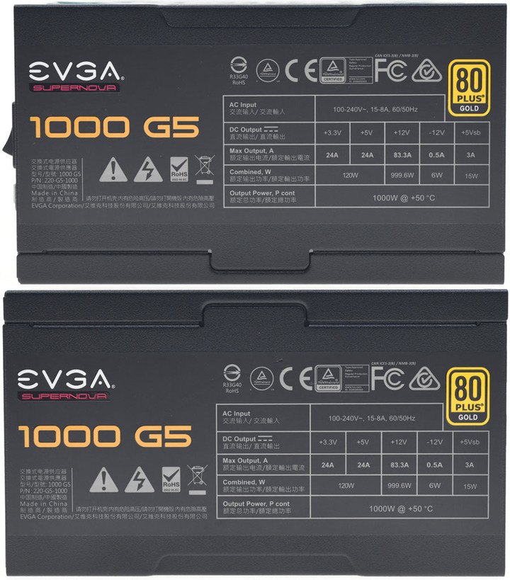 EVGA 1000 G5 1000W全模組化電源開箱