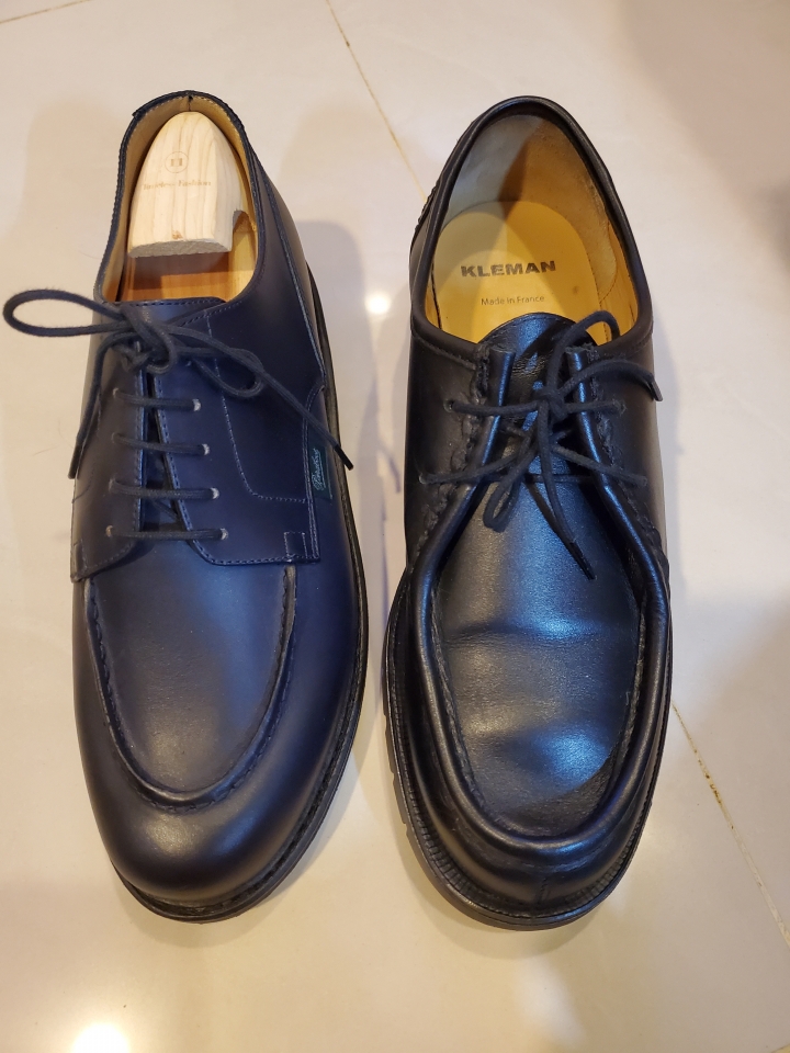 paraboot chambord 藍色微開箱
