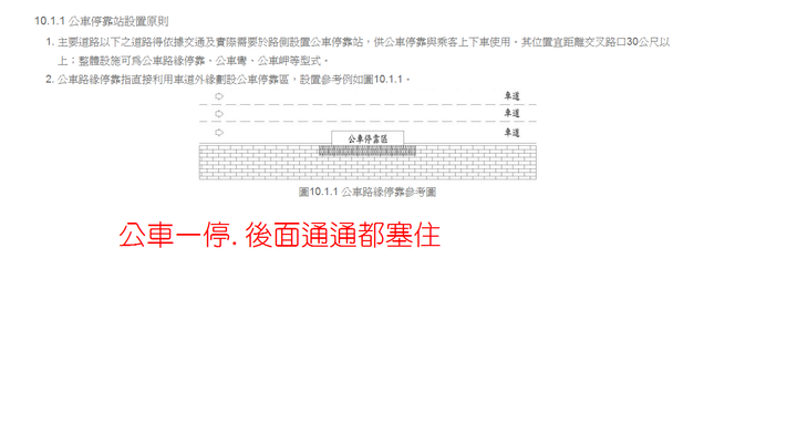 為什麼都直接路邊劃格子了事 而不設置公車彎??