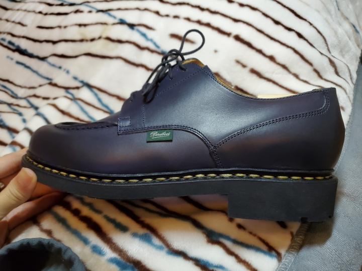 paraboot chambord 藍色微開箱