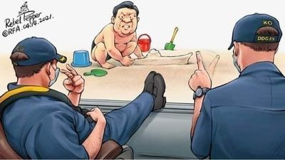 是療養號航母嗎?聽說八個鍋爐壞七個?