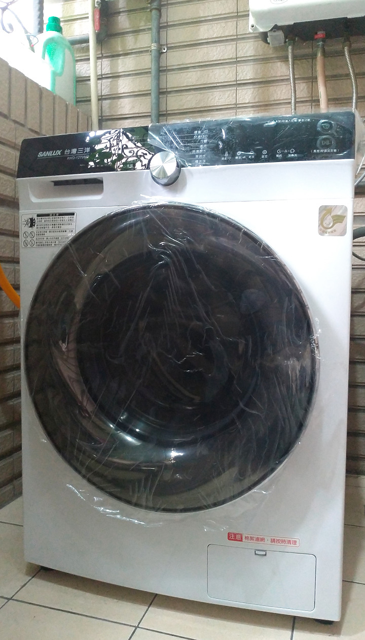 點我看大圖 三洋 AWD-1270MD 滾筒洗衣機購買及安裝經驗分享