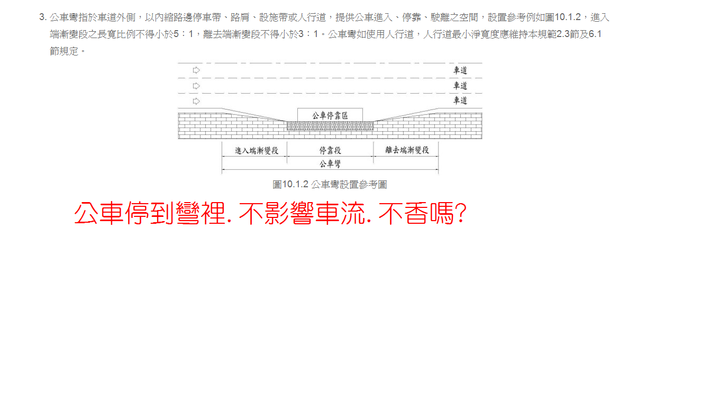 為什麼都直接路邊劃格子了事 而不設置公車彎??