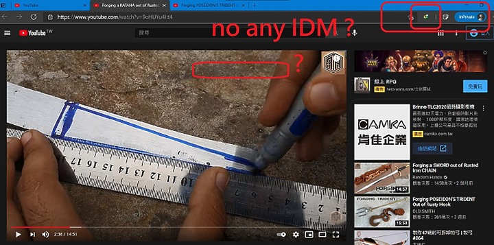 幫幫忙! idm internet download manager 無法抓 youtube?求老司機!