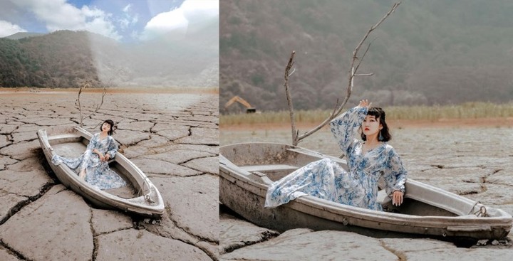 何時迎來雨神的眷顧?日月潭水位低點,竟成另類蒼涼美景