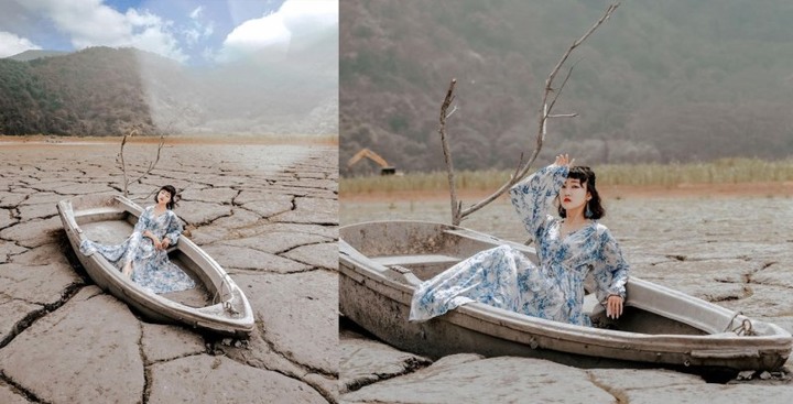 何時迎來雨神的眷顧？日月潭水位低點，竟成另類蒼涼美景