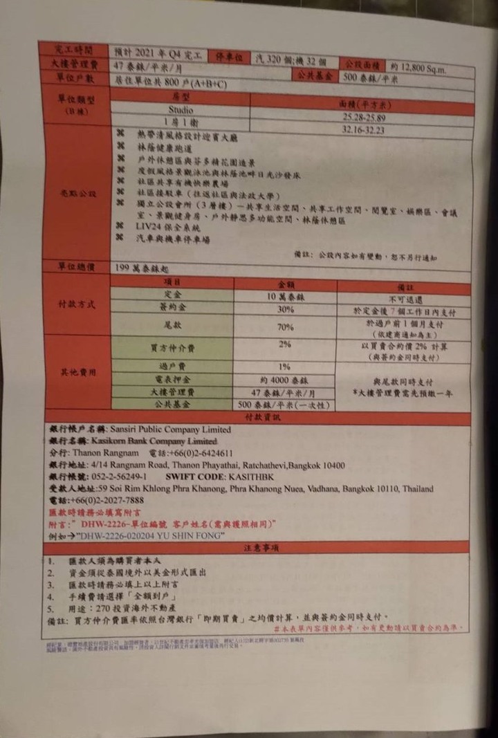 【心得】近期泰國房地產的投資趨勢