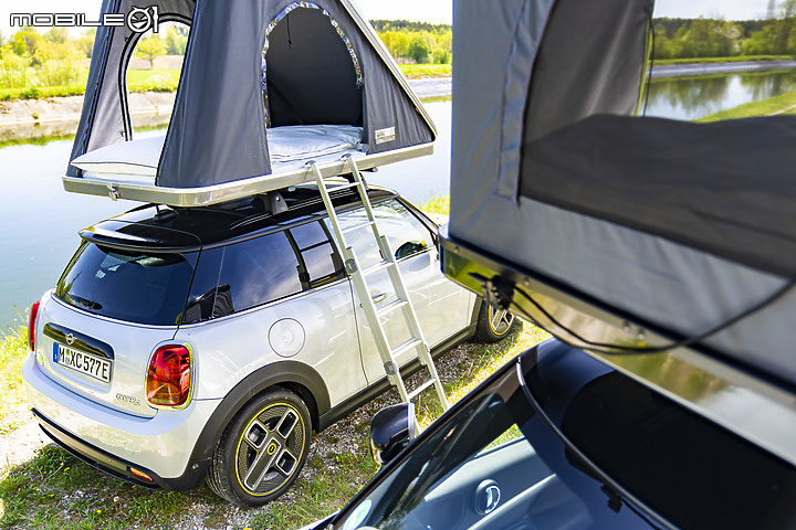 【國外新訊】綠能露營新選擇,Mini為Cooper SE、Countryman All 4 Hybrid推出專用車頂帳!