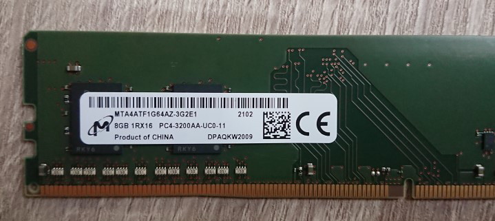 美光DDR4 8G記憶體