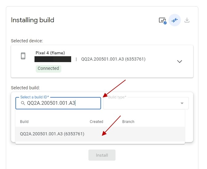 使用 Android Flash Tool 工具 Pixel 4 Android 11 可刷各個官方發行版本