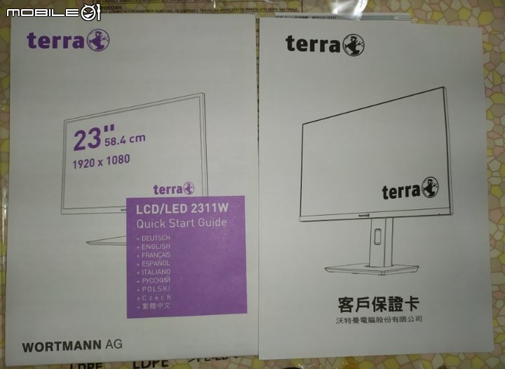 Terra 23吋 IPS電腦螢幕 (2311W) 開箱推薦