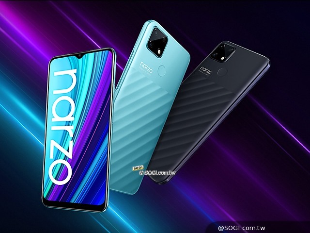 6千大電量4G手機 realme narzo 30A最快6月台灣上市