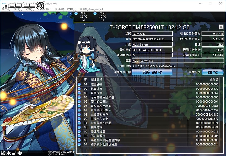 點我看大圖 水晶般透水冷散熱模組 T-FORCE CARDEA Liquid M.2 開箱