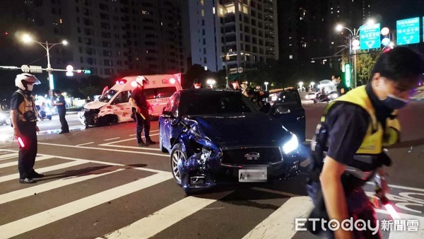 信義區松仁路救護車車禍！車上傷者割腕輕生又遭撞急轉車送醫