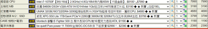 請各位幫忙看一下菜單
