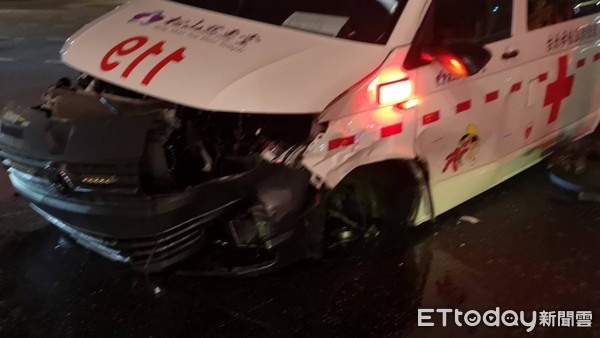 信義區松仁路救護車車禍！車上傷者割腕輕生又遭撞急轉車送醫