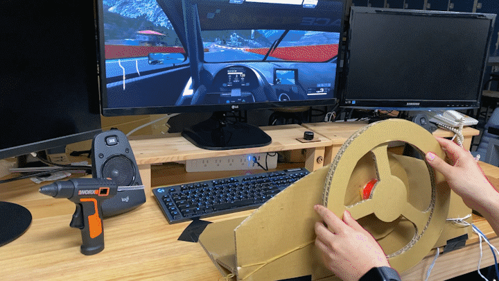 【教學】紙板自製賽車遊戲控制器