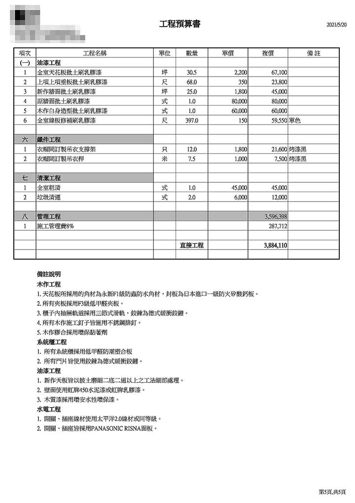 【請益】請問一下，這樣的估價合理嗎？