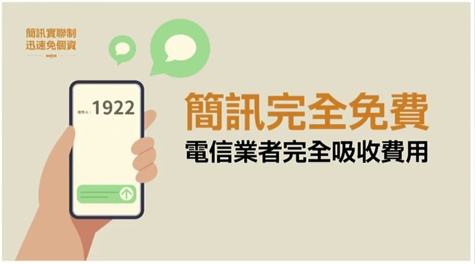 掃碼、傳簡訊兩步驟輕鬆完成記名 簡訊實聯制上路!