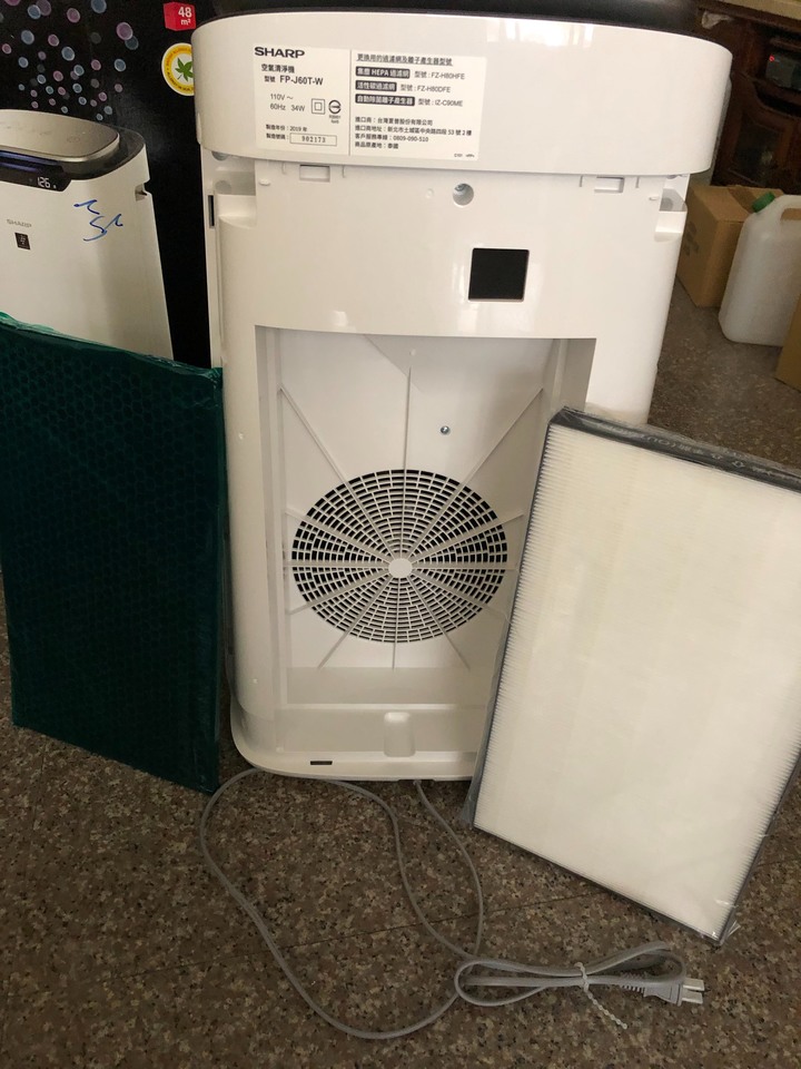 開箱!! FP-J60T-W 空氣清淨機