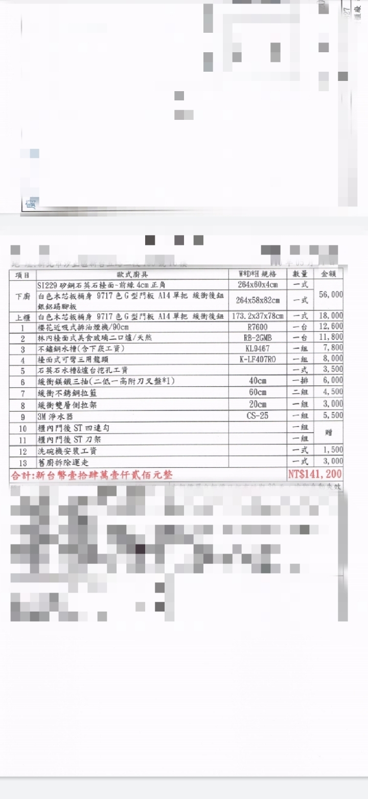 廚房報價