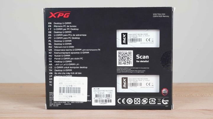 點我看大圖 顏色配的好,產品賣到飽!ADATA XPG SPECTRIX D50 RGB D4–3200 16G x2
