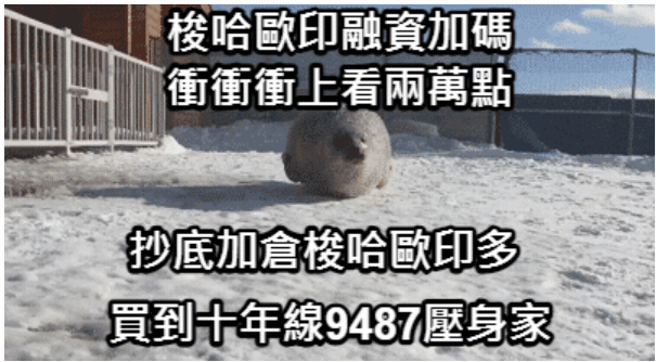 萬七以下加碼貪貧.梭哈歐印買到十年線9487點.別人恐懼我貪婪.別人貪婪我恐懼.