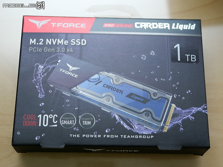 點我看大圖 水晶般透水冷散熱模組 T-FORCE CARDEA Liquid M.2 開箱