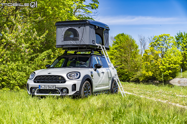 【國外新訊】綠能露營新選擇,Mini為Cooper SE、Countryman All 4 Hybrid推出專用車頂帳!