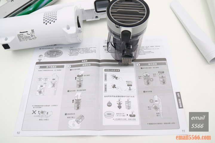 點我看大圖 Panasonic MC-SB30J 無線吸塵器-極致輕巧1.6kg、女性/小朋友 輕鬆打掃