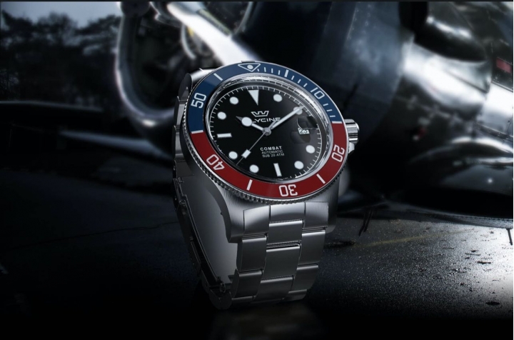 「開箱」DROP + GLYCINE combat sub “SODA” Special Edition watch