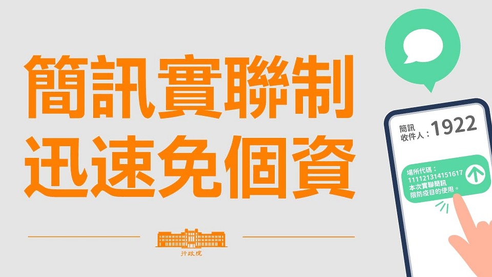 掃碼、傳簡訊兩步驟輕鬆完成記名 簡訊實聯制上路!
