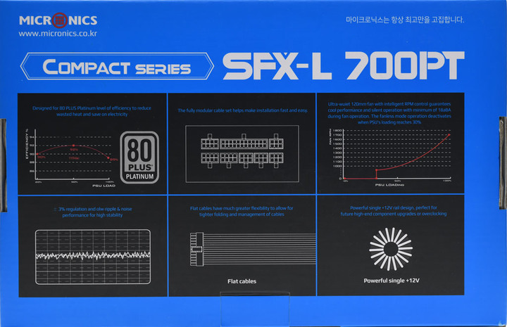 MICRONICS SFX-L 700PT 700W白金全模組化電源開箱