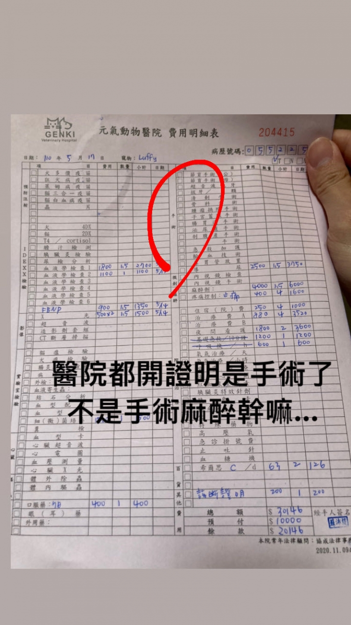 關於（國泰）寵物保險手術的定義！