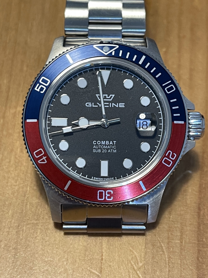「開箱」DROP + GLYCINE combat sub “SODA” Special Edition watch
