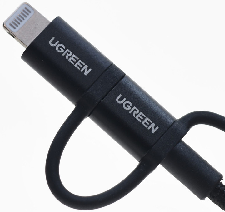 UGREEN綠聯Lightning+Micro USB+Type-C三合一萬用手機快充傳輸線開箱