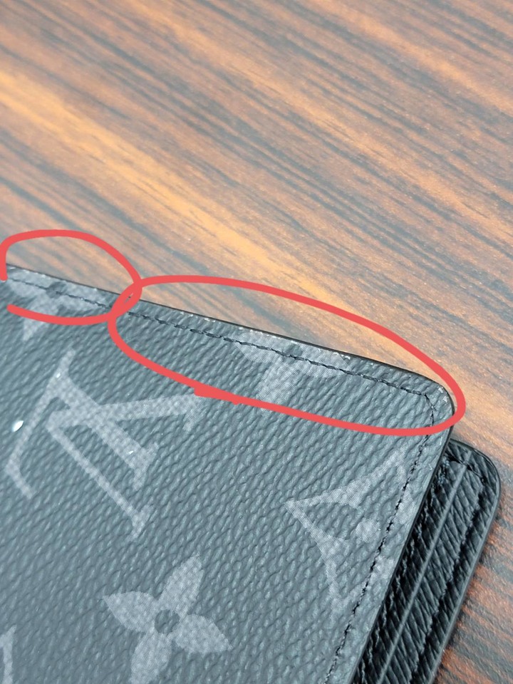 Louis Vuitton 皮夾邊膠問題