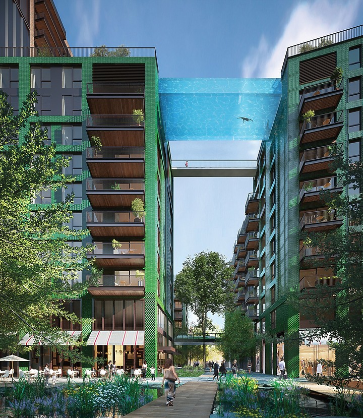 【風格】超現實「天池」凌霄35米, 全球首座懸空透明Sky Pool 於倫敦開幕