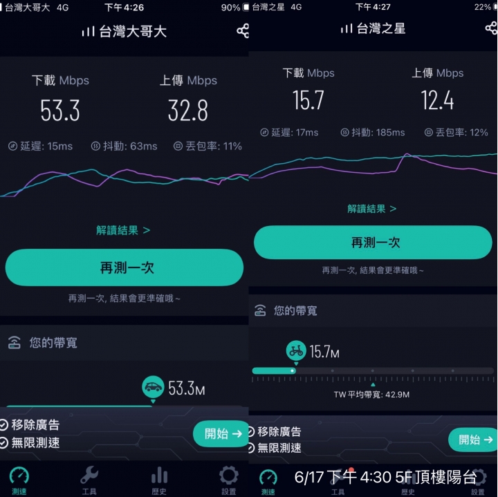 台灣之星 網速真的很讓人崩潰
