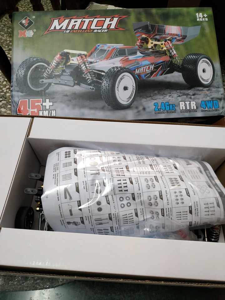 XK 104001 1/10 4WD 2.4G 競賽越野遙控車 開箱