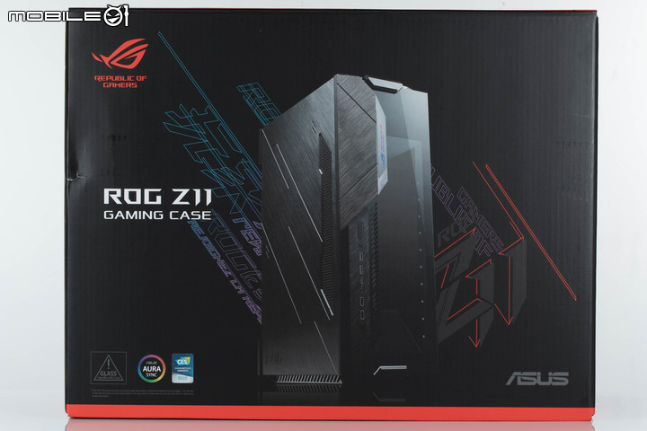 ROG Z11 電競機殼開箱試用 以斜向擺主機板真能提高性能?