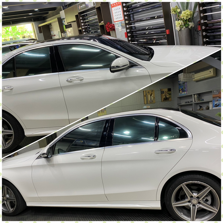 Benz C300隔熱紙分享