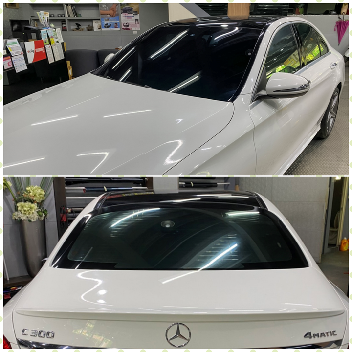 Benz C300隔熱紙分享
