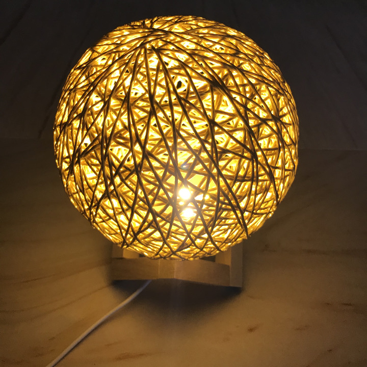 點我看大圖 開箱分享:藤球 LED 小夜燈