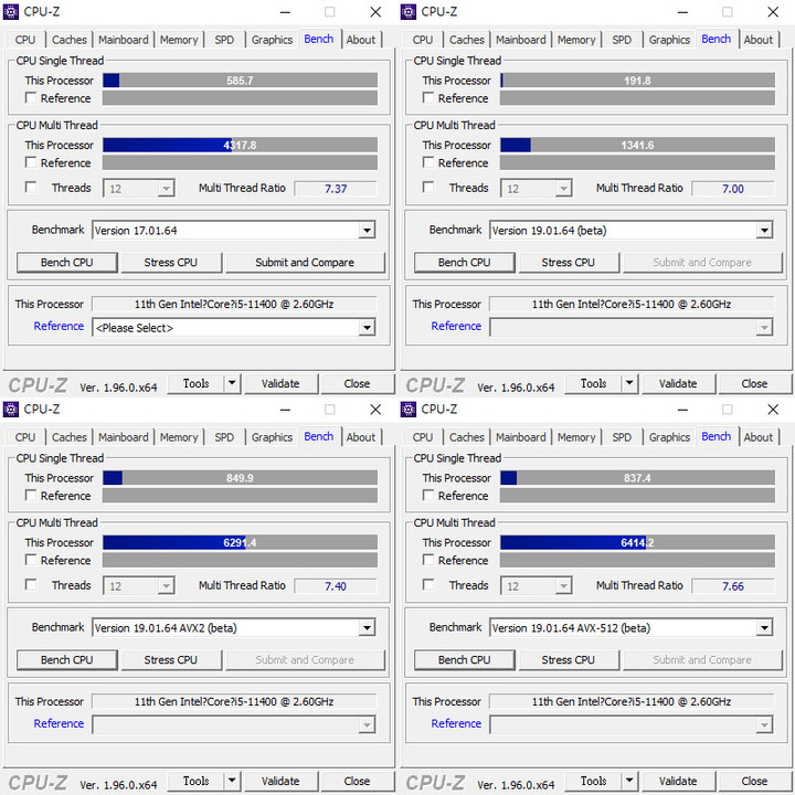 Intel第十一代Rocket Lake Core i5-11400簡測