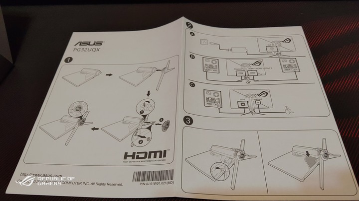 ROG PG32UQX - 4K 144Hz DSC Mini LED HDR顯示器之王(簡單開箱-圖文多)