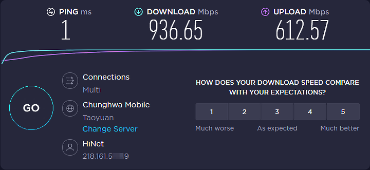 光世代500M/250M、1G/600M 固定IP已可申請
