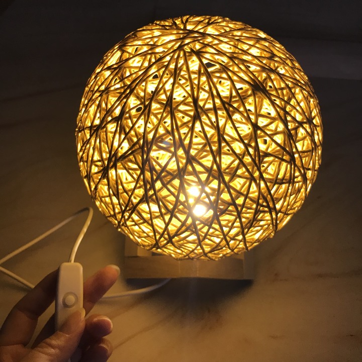 點我看大圖 開箱分享:藤球 LED 小夜燈