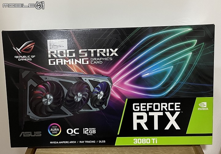 點我看大圖 Ti 信仰 ROG STRIX RTX3080 Ti O12G 速開箱